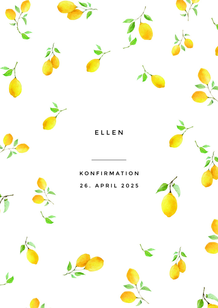 Invitationer - Ellen Konfirmation